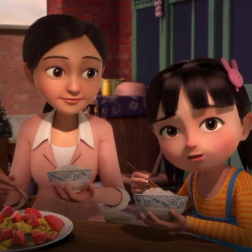 Kids Animation presents the story of a shy girl named Tiantian, who mo